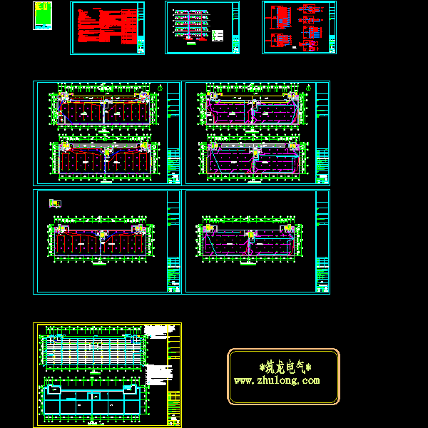 5层仓库电气CAD施工图纸(dwg格式)