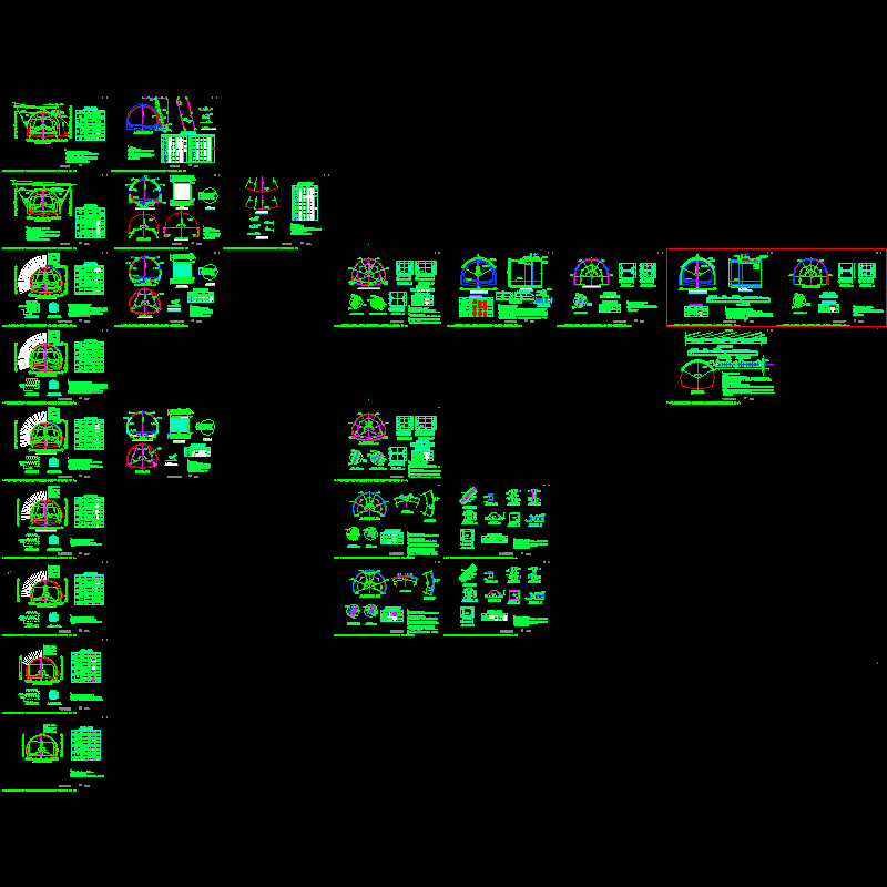 隧道衬砌设计CAD图纸(管棚)(dwg)