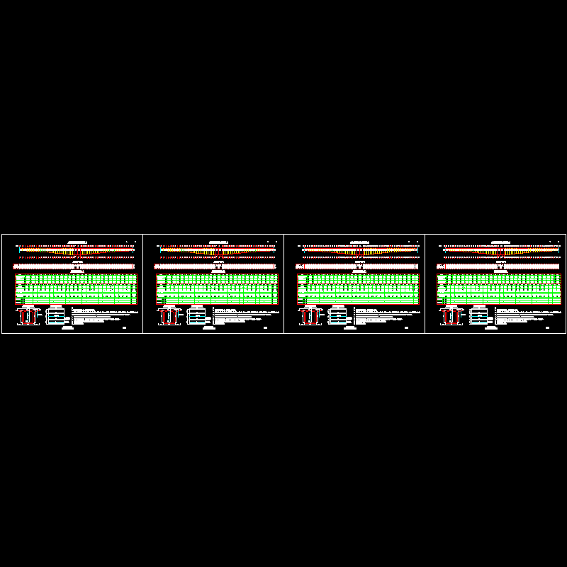 一份连续钢构特大桥主桥箱梁梁段设计参数节点CAD详图纸设计(预应力混凝土)(dwg)