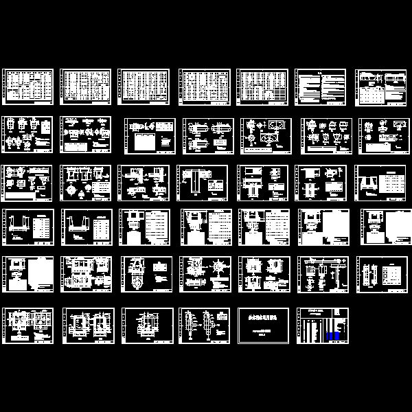 一份50张给排水dwg格式CAD图纸通用图纸集