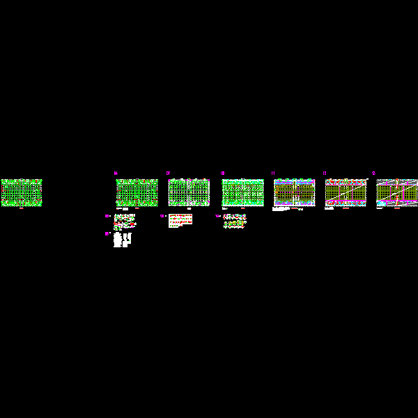 1层地下室结构CAD施工图纸(dwg)