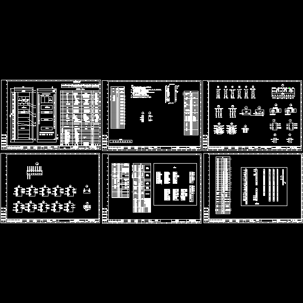 变电公用柜配线CAD图纸(dwg)