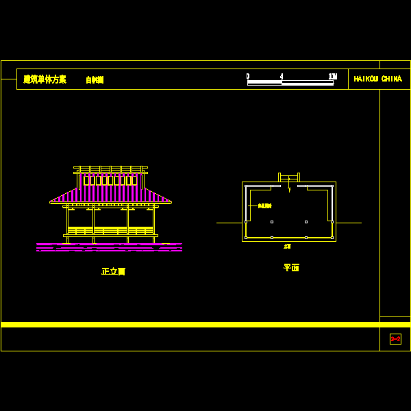 白帆榭CAD施工图纸(dwg)