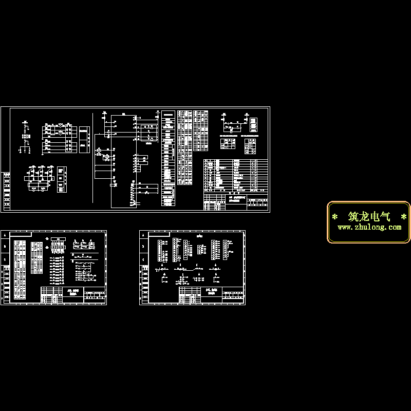 10KV线路保护原理接线CAD图纸(dwg)