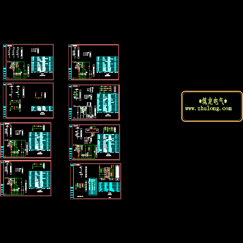 一份工厂电机控制原理CAD图纸(dwg)