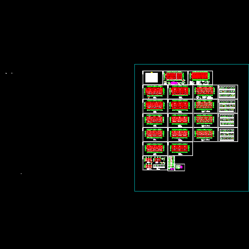 17层剪力墙住宅结构CAD施工图纸(dwg)(桩基础)(二级结构安全)