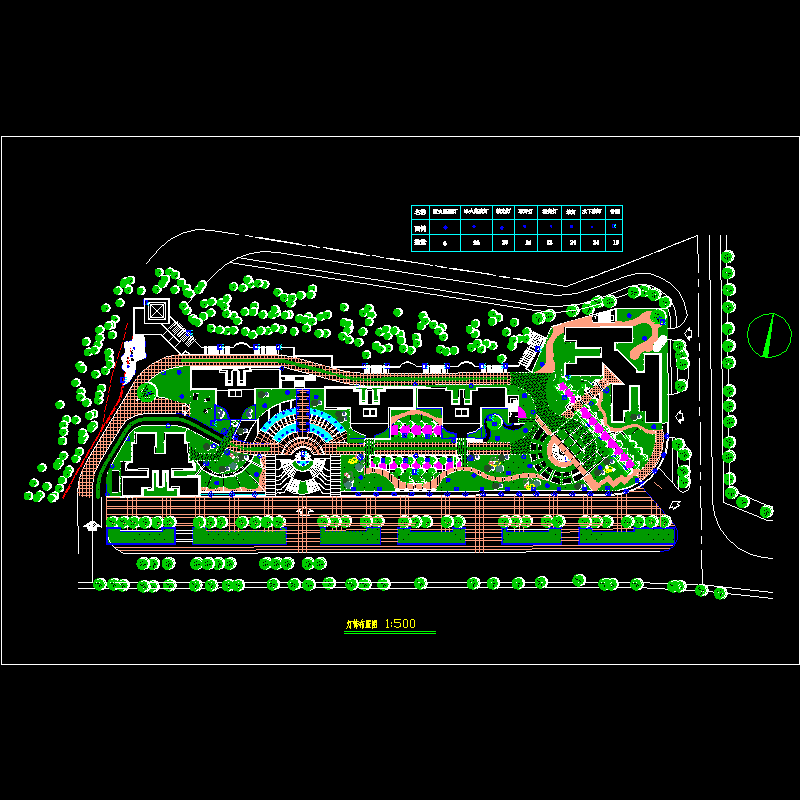 小区灯饰布置CAD图纸(dwg)