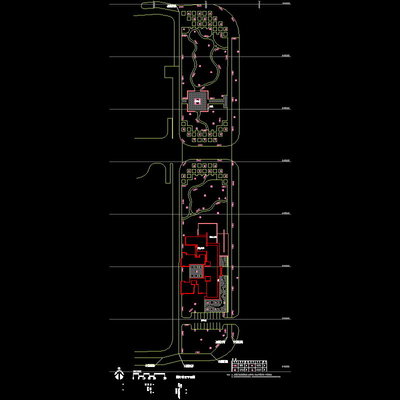 园灯布置平面CAD图纸(dwg)