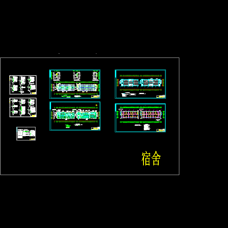 生活区成套CAD图纸(配电系统图)(dwg)