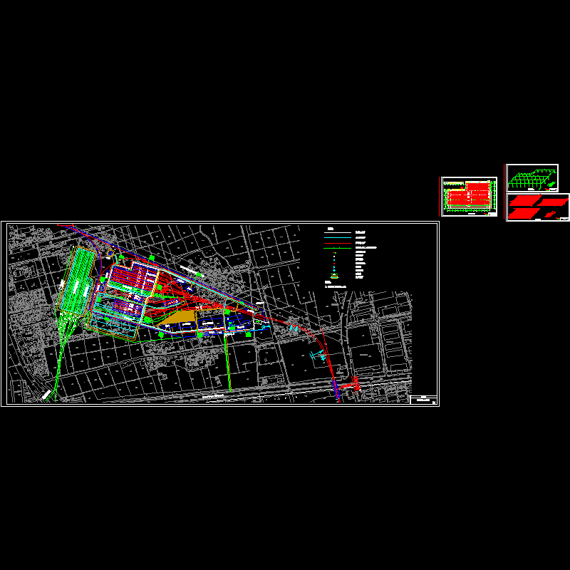 地铁辆段给水排水CAD图纸(dwg)