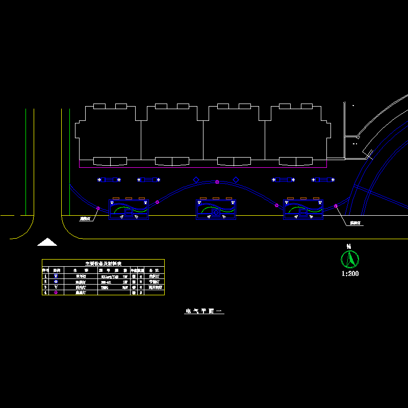 [CAD图]电气平面一(dwg)