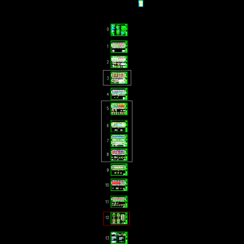 6层底框结构住宅结构CAD施工图纸(dwg)(乙级桩基础)(二级结构安全)