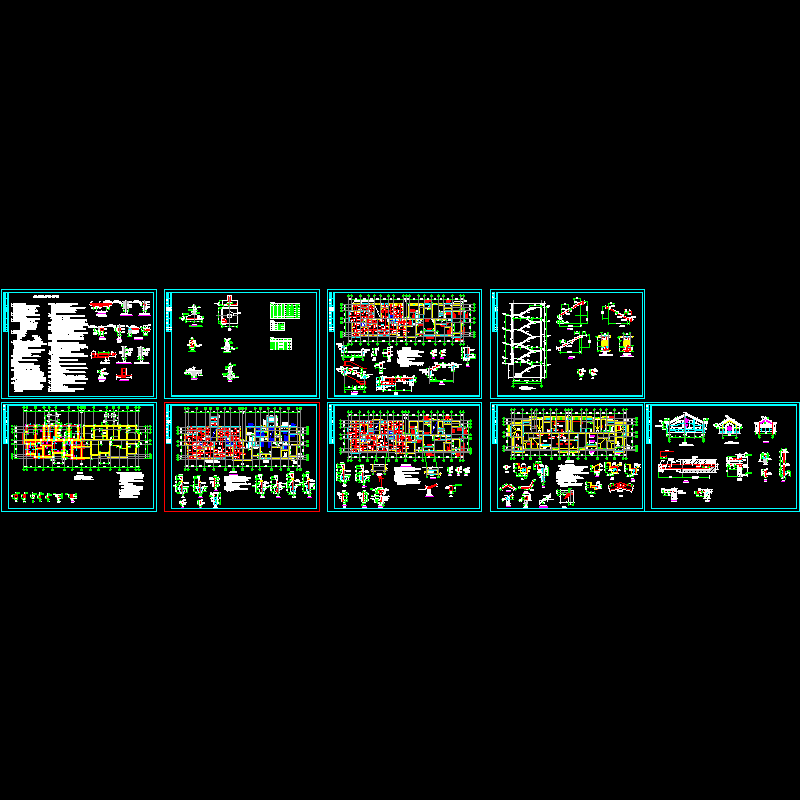 5层砖混住宅结构CAD施工图纸(dwg)(7度抗震)(丙级独立基础)