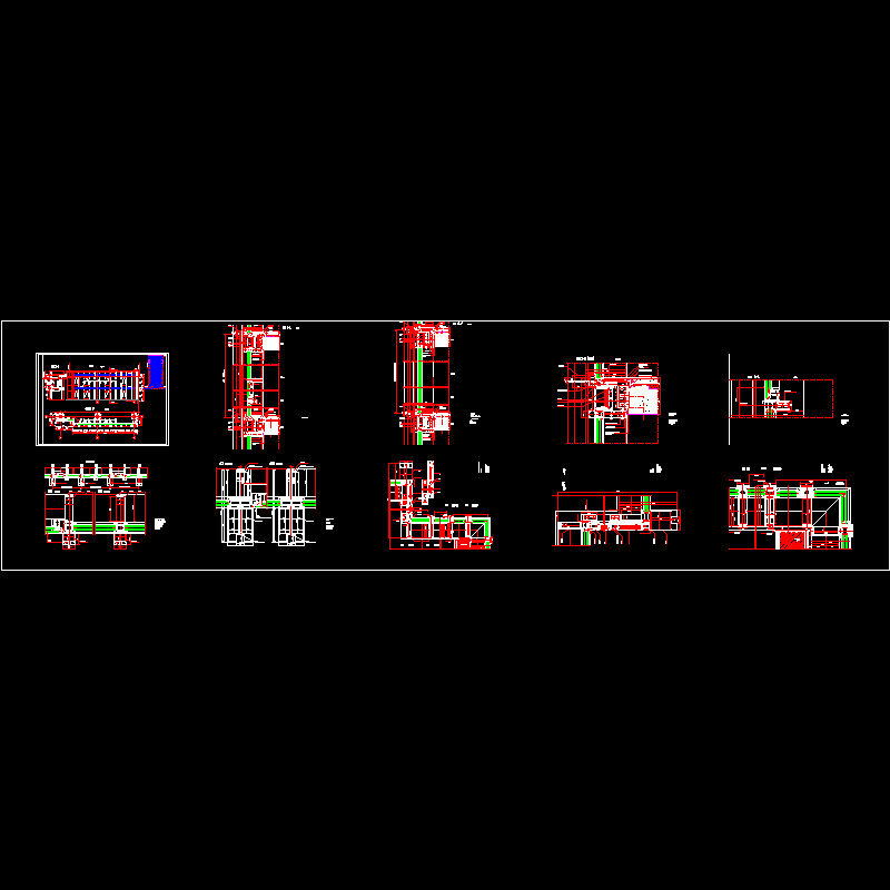 德国幕墙工程设计CAD图纸(平面图)(dwg)