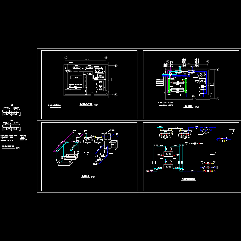 水源热泵机房图纸 - 1