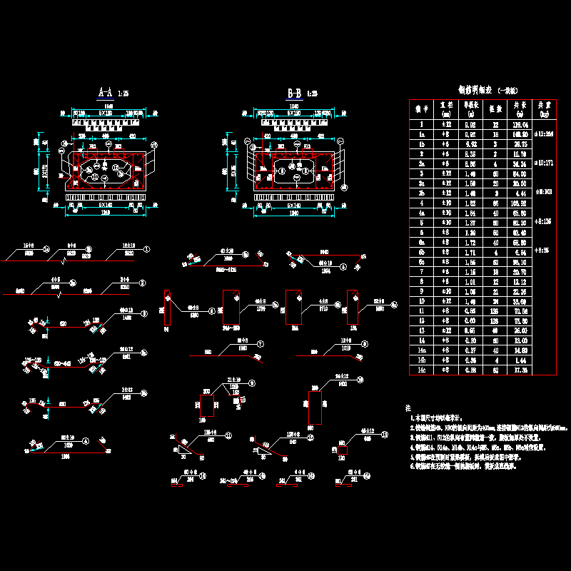 017-边板普通钢筋构造图2（c＝0、α＝15）.dwg