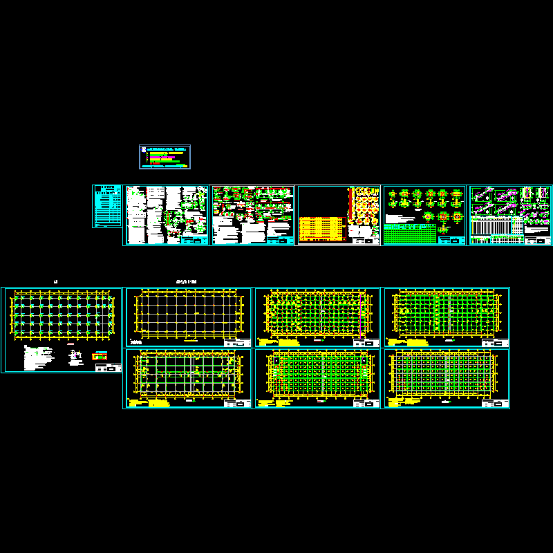 2层商铺4-4b结构施工CAD图纸，共13张(dwg)(6度抗震)(丙级独立基础)