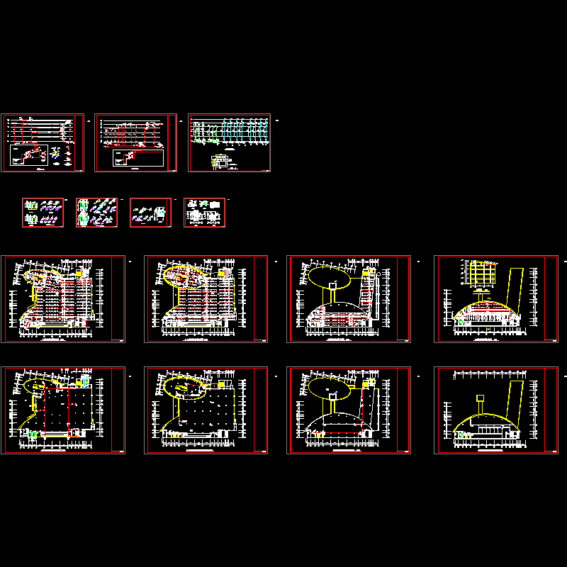 高层CAD图纸书城给排水及消防设计CAD图纸(dwg)
