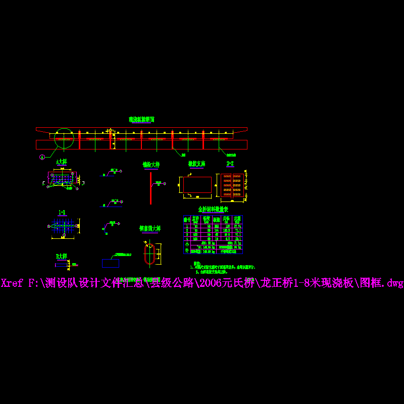 008支座及预埋钢板构造图.dwg