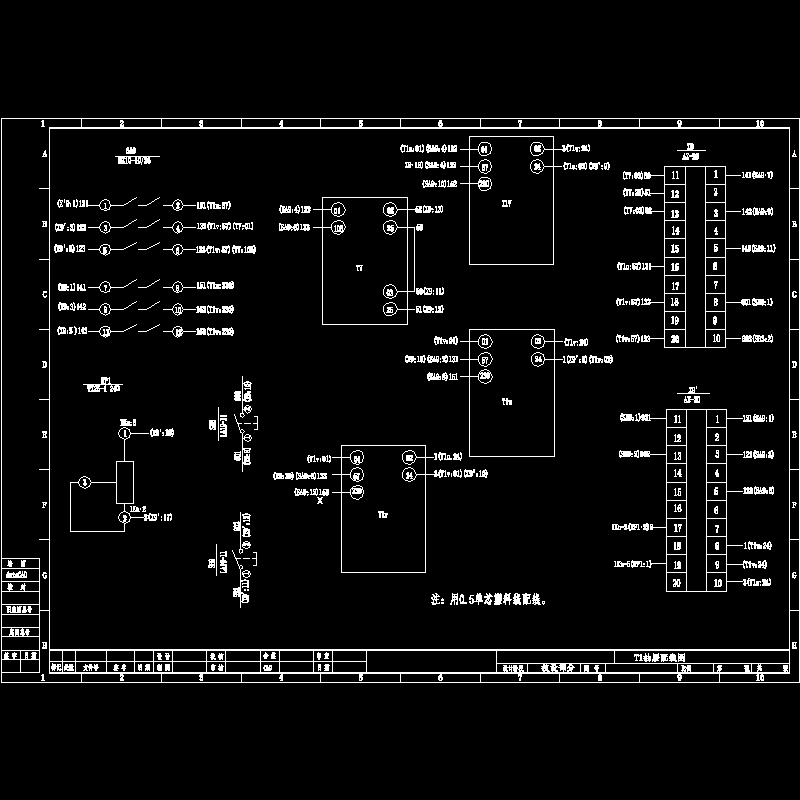 t1抽屉配线图.dwg