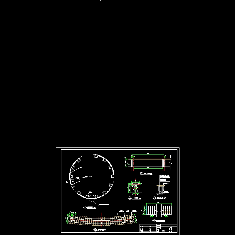 弧线座凳施工dwg格式CAD图纸(平面图)