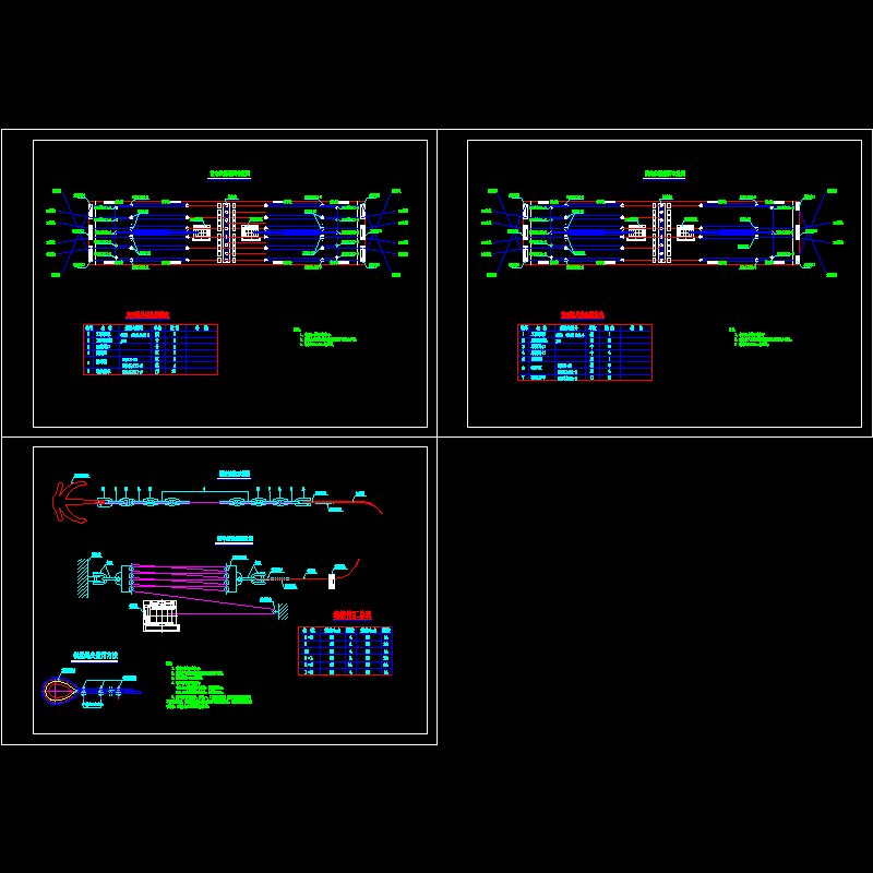 前后定位船舱面布置图.dwg