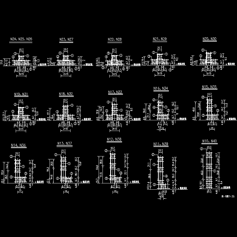 10 50m中跨定位钢筋（一）.dwg