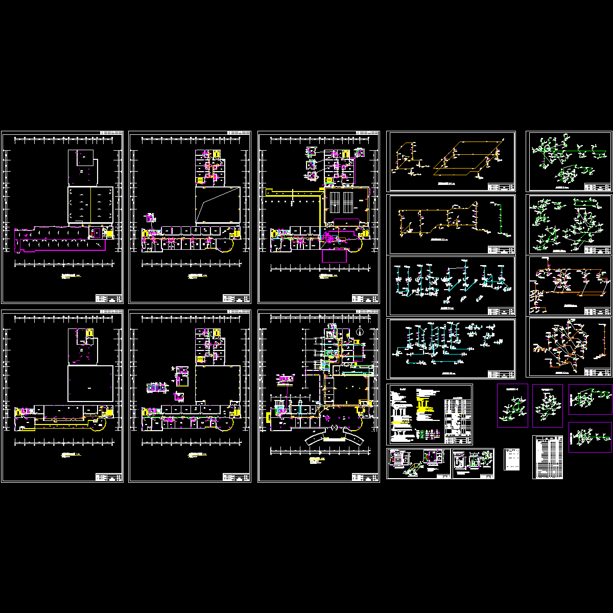 [CAD]36640平米5层综合楼给排水图纸.dwg