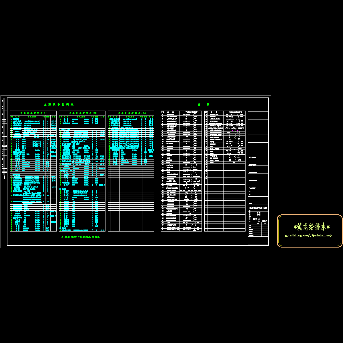 gp-02 主要设备材料表 图例.dwg