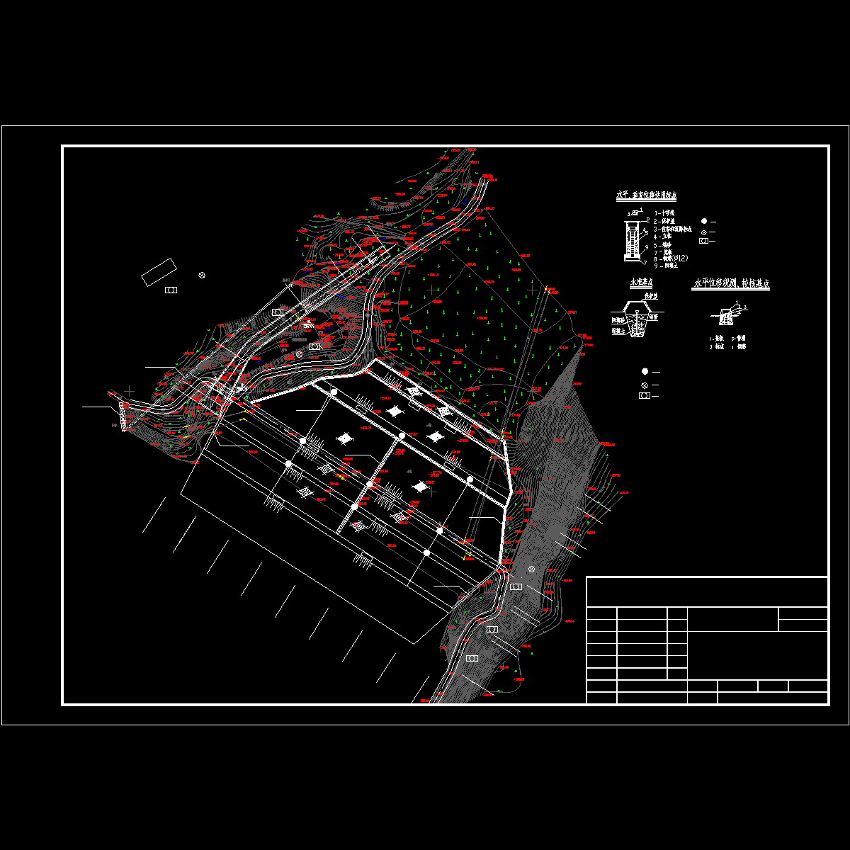 12水库枢纽观测设施平面布置图.dwg