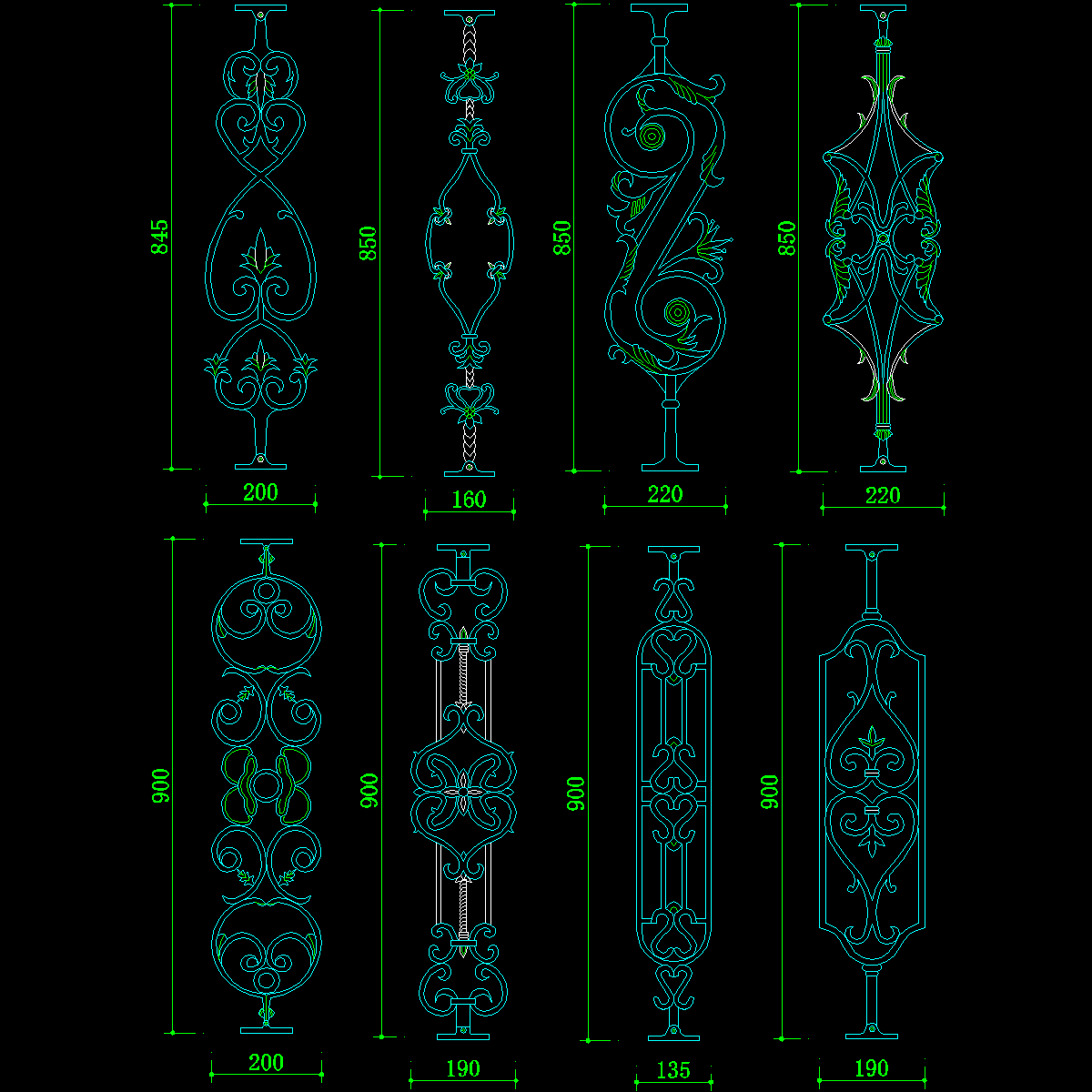 005-铁艺栏杆详图1.dwg