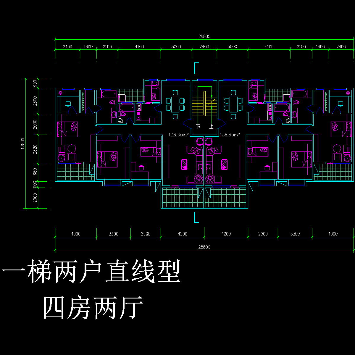 一梯四户型 - 1