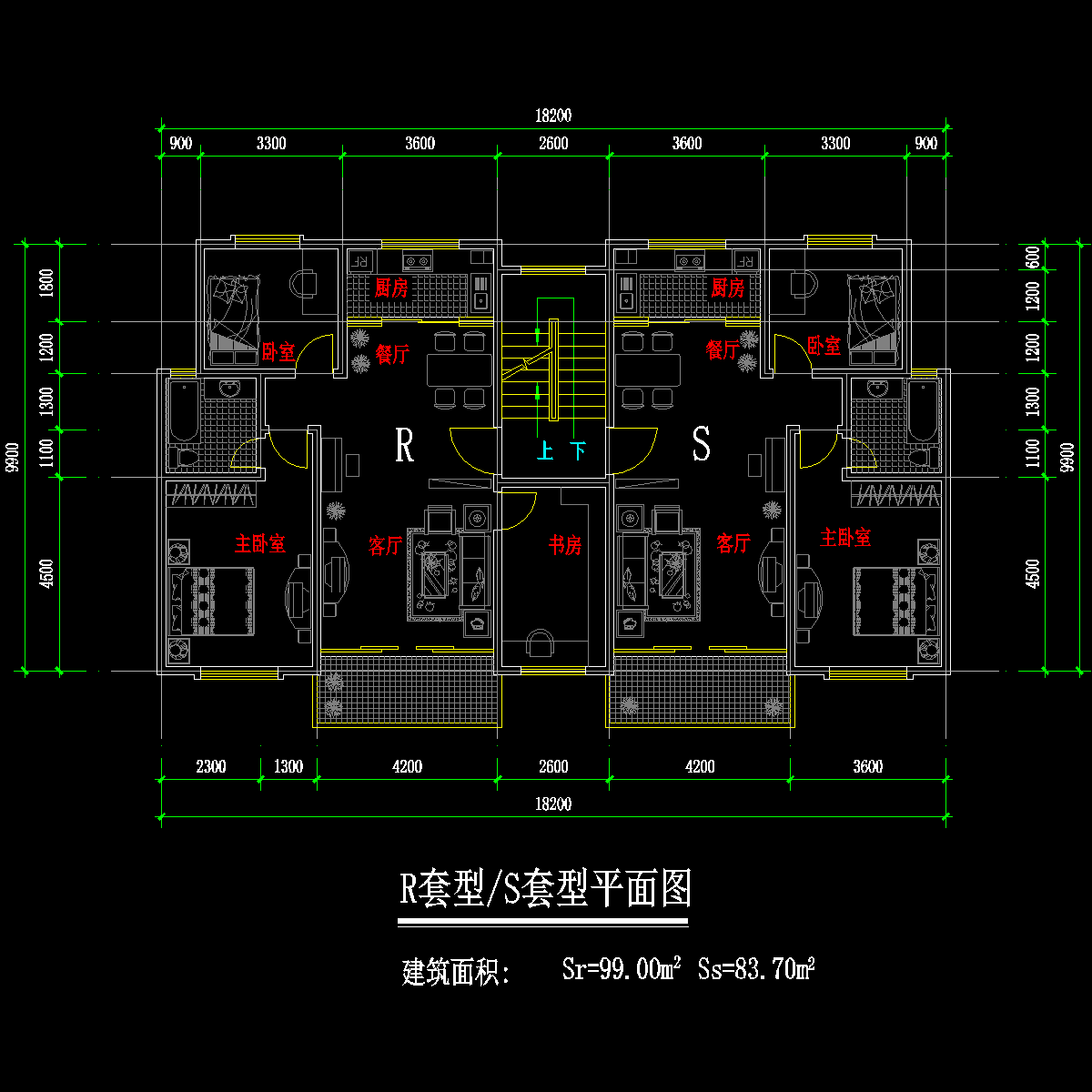 一梯两户户型 - 1