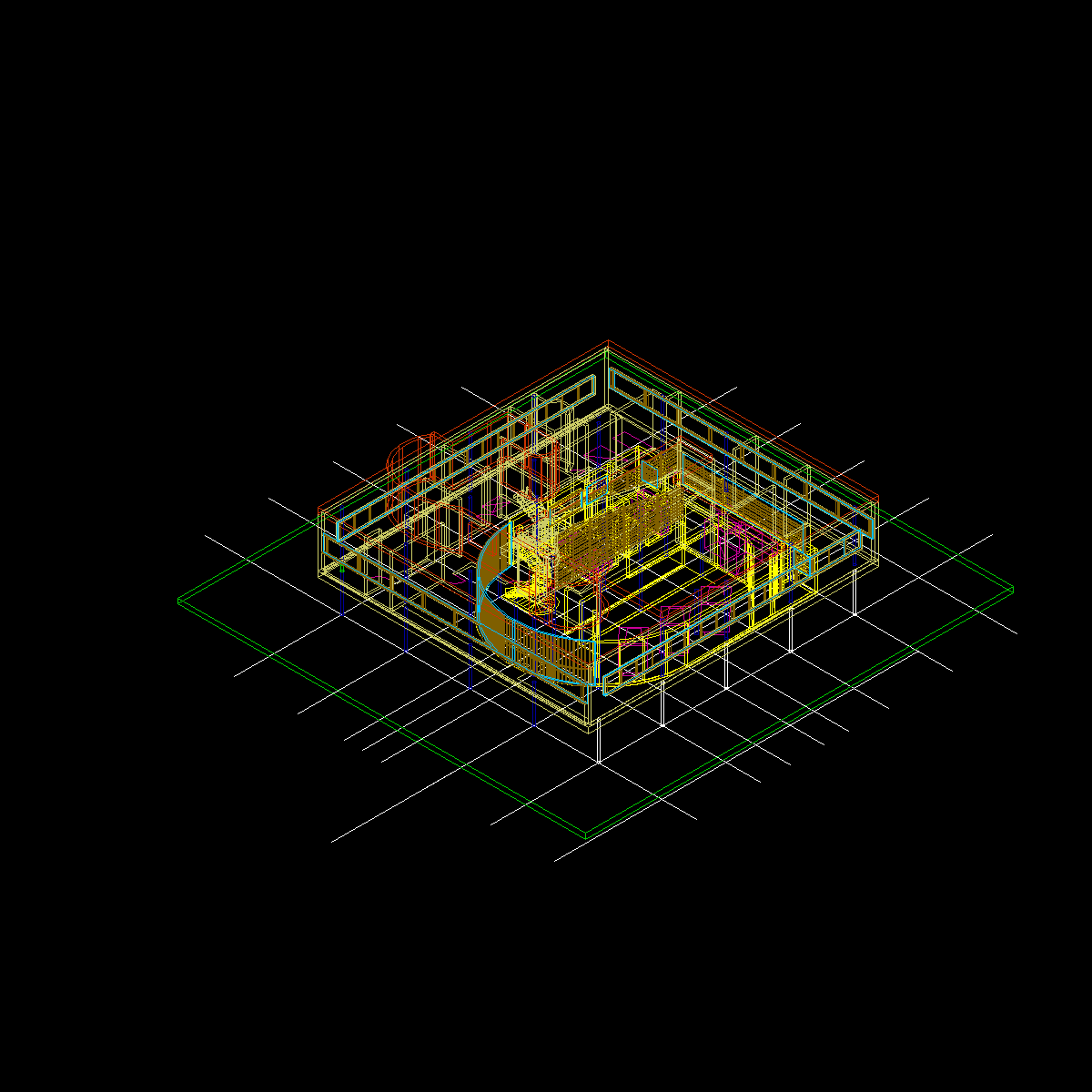 萨伏伊别墅cad模型.dwg